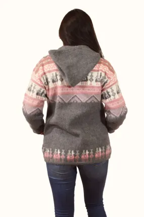 Alpachill jacket pink llama