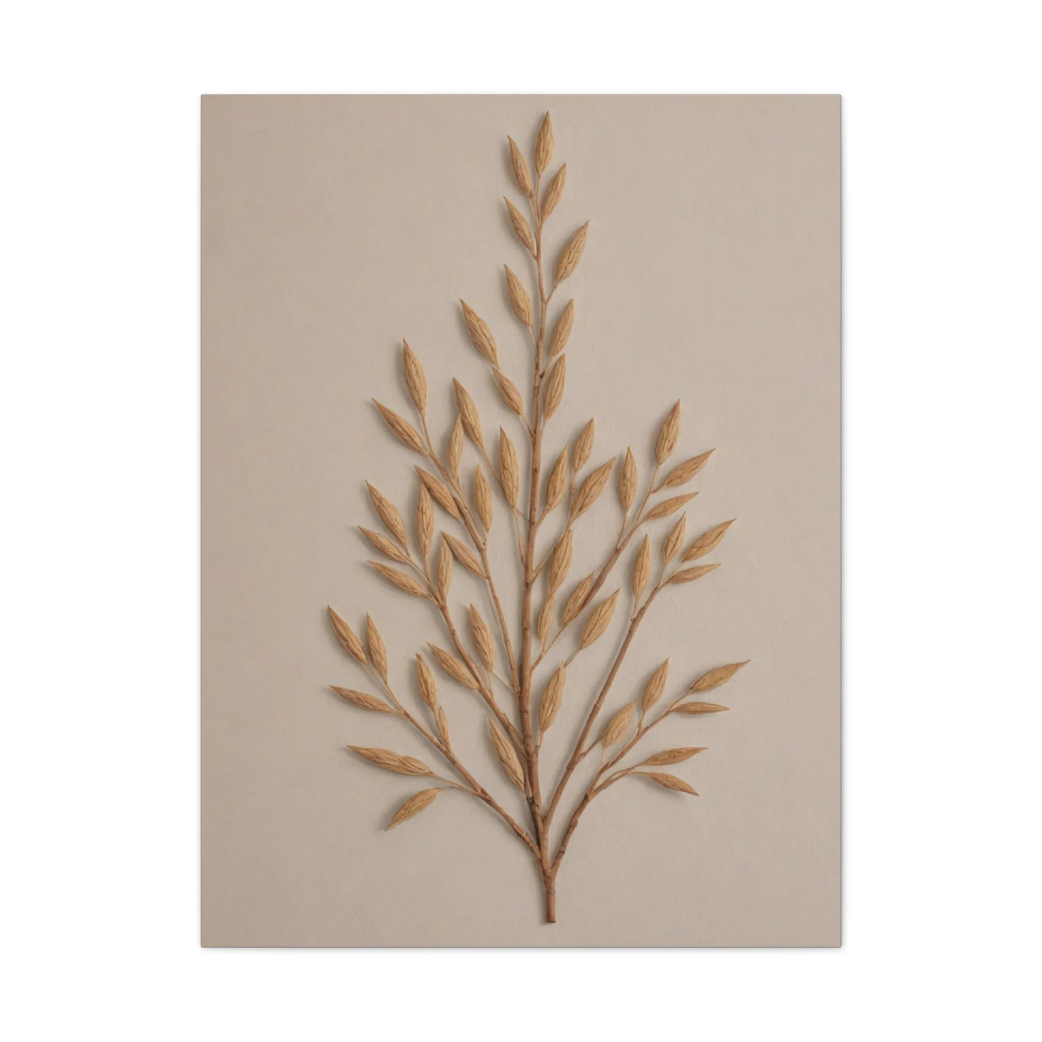 Artisan Blooms Print Santorini Canvas