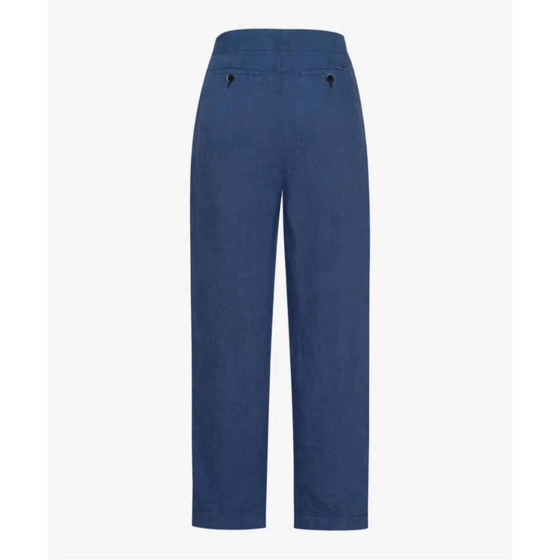 Brax Linen Trousers Slim Silhouette Maine S 71-2208 Dark Blue