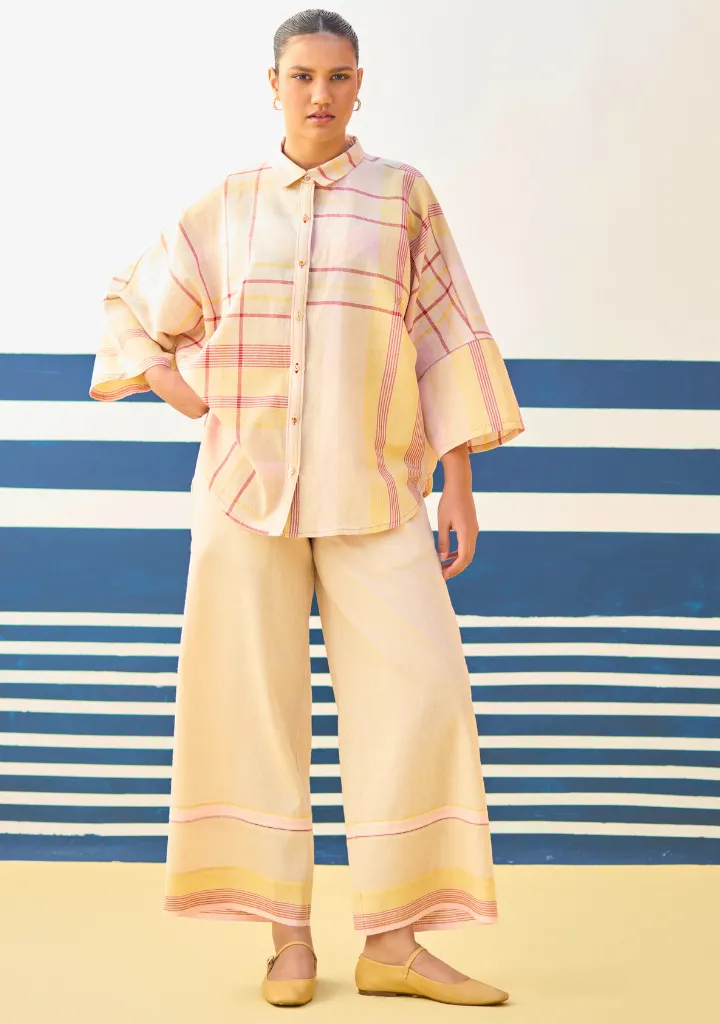 Cara Check Linen Set
