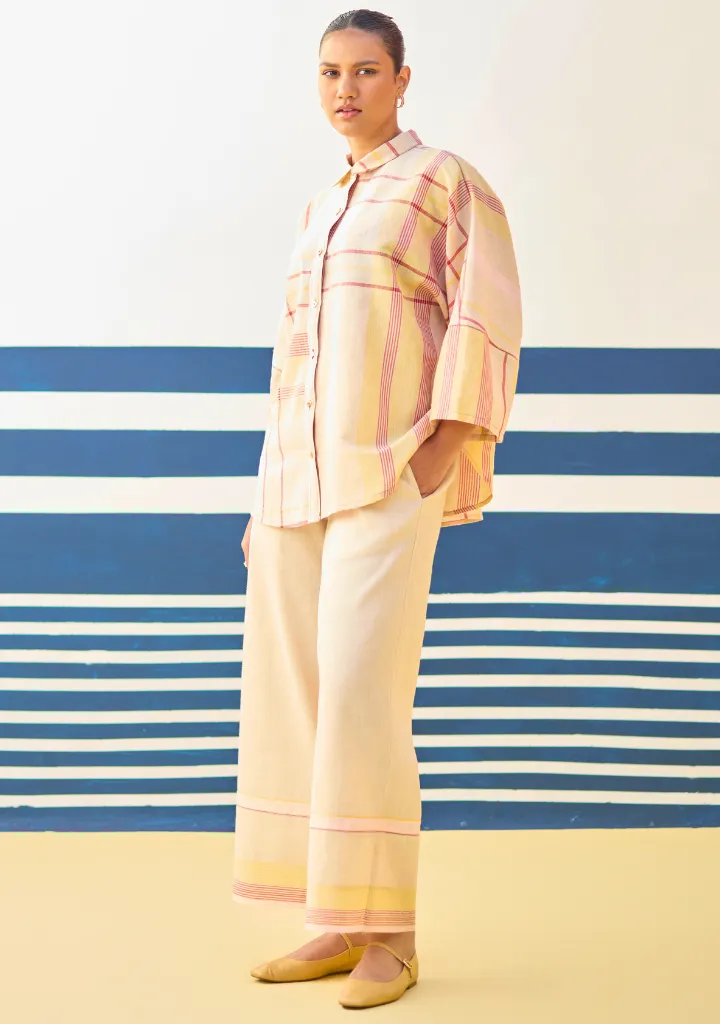 Cara Check Linen Set