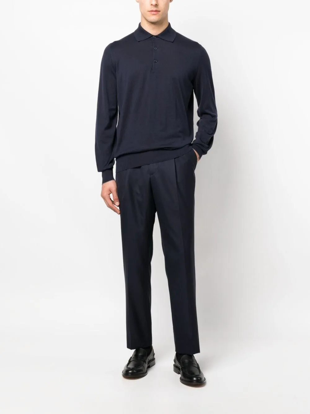 Cotton Polo Sweater