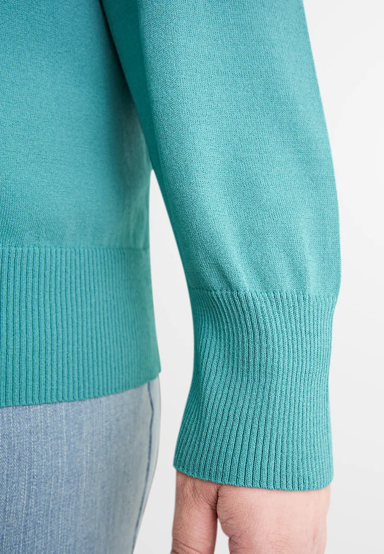 Crissa Classic V-Neck Knit Cardigan