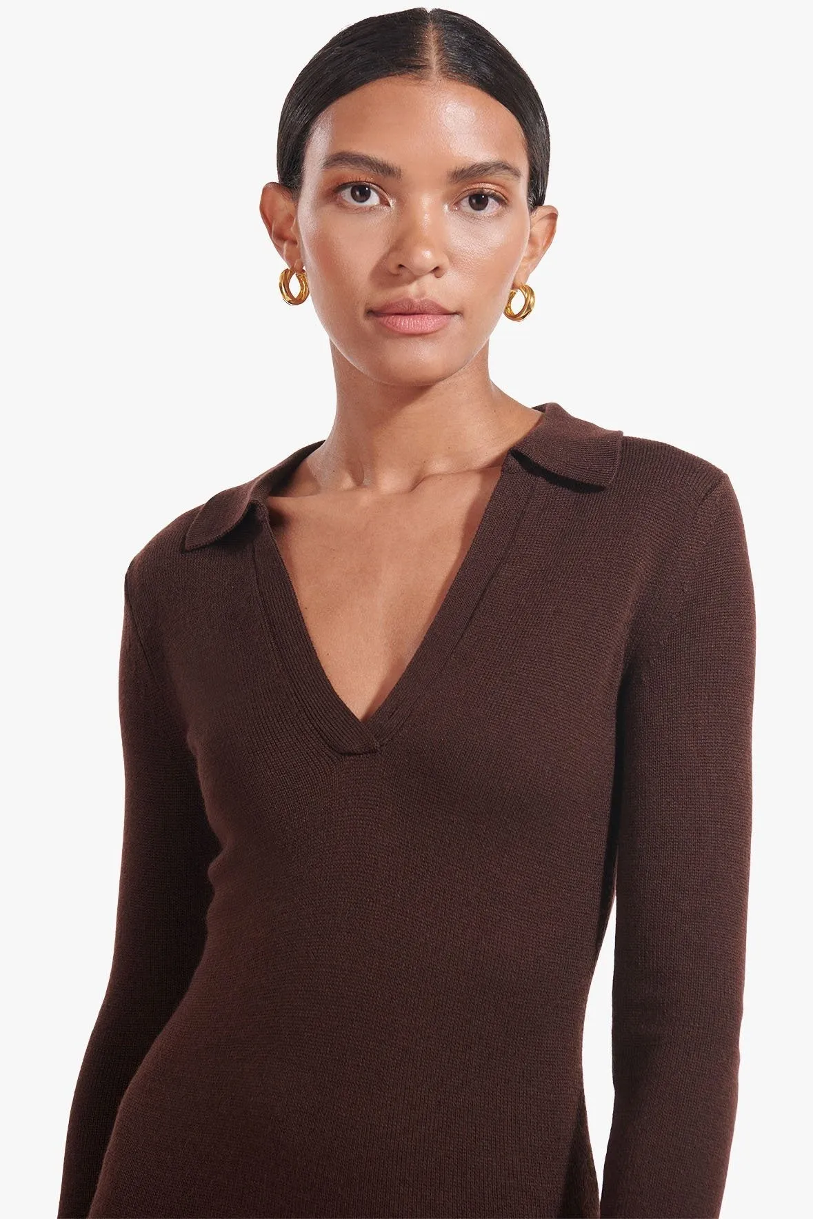 CROWN DRESS | DARK BROWN