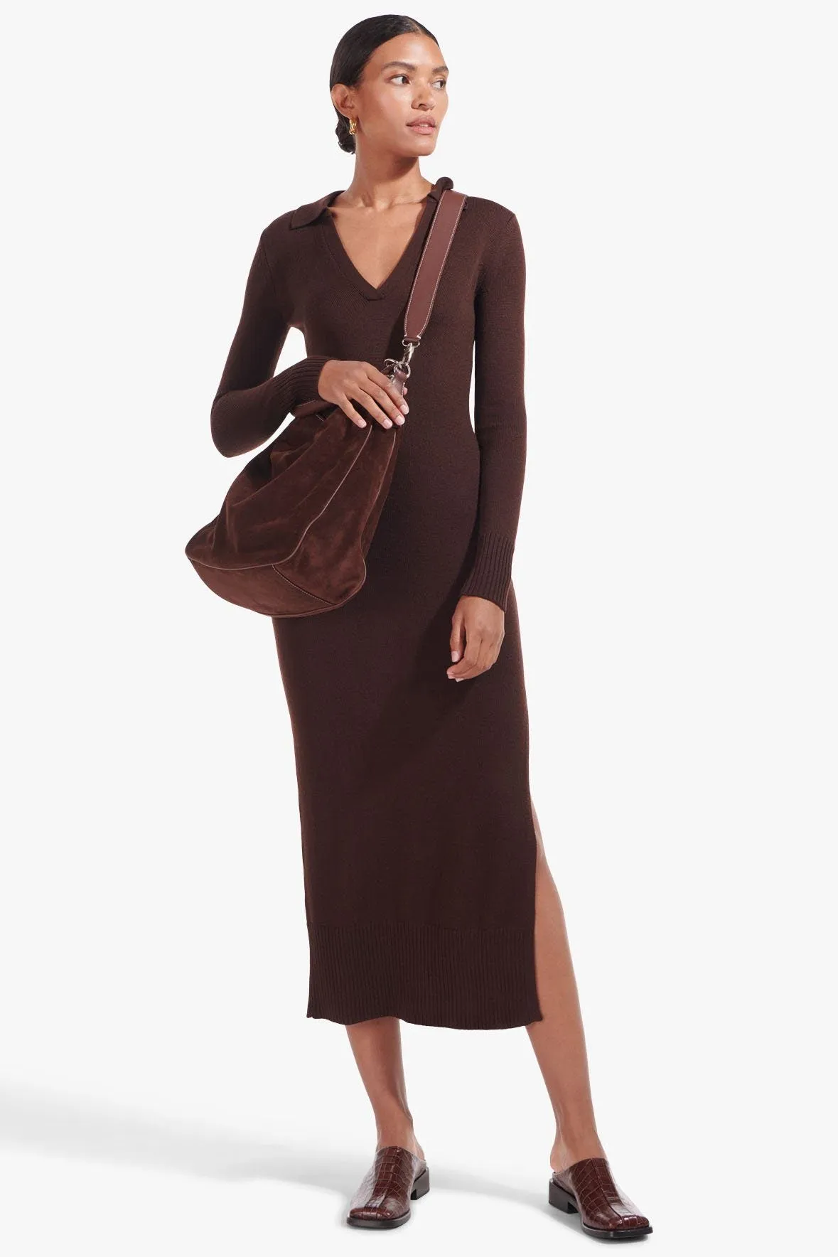 CROWN DRESS | DARK BROWN