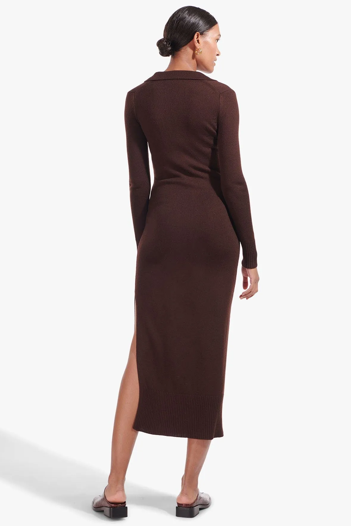 CROWN DRESS | DARK BROWN