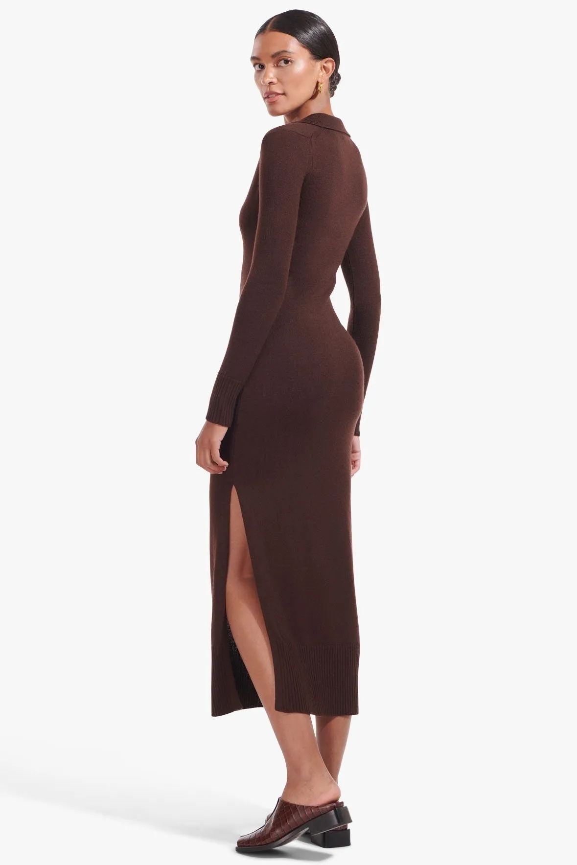 CROWN DRESS | DARK BROWN