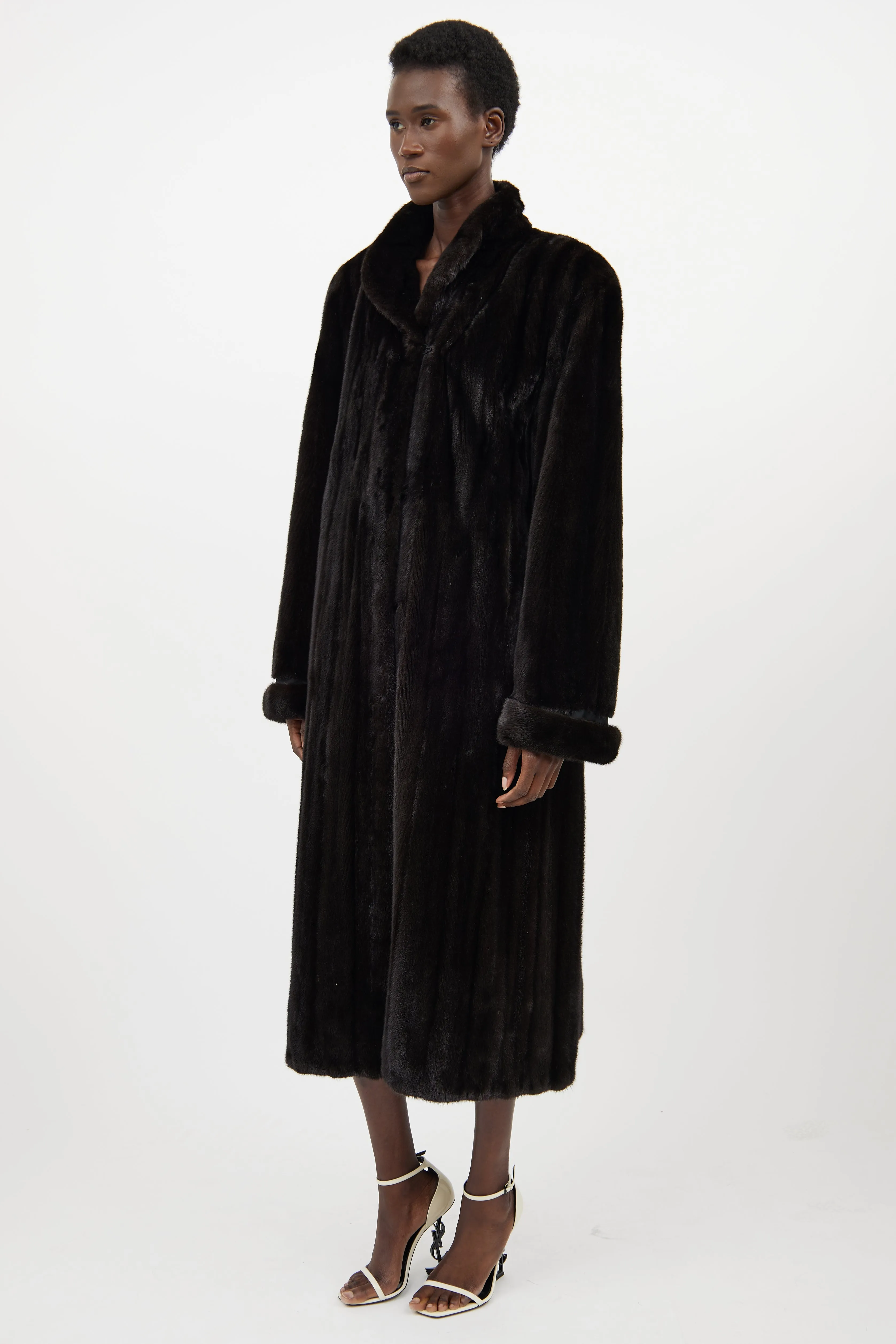 Dark Brown Fur Coat