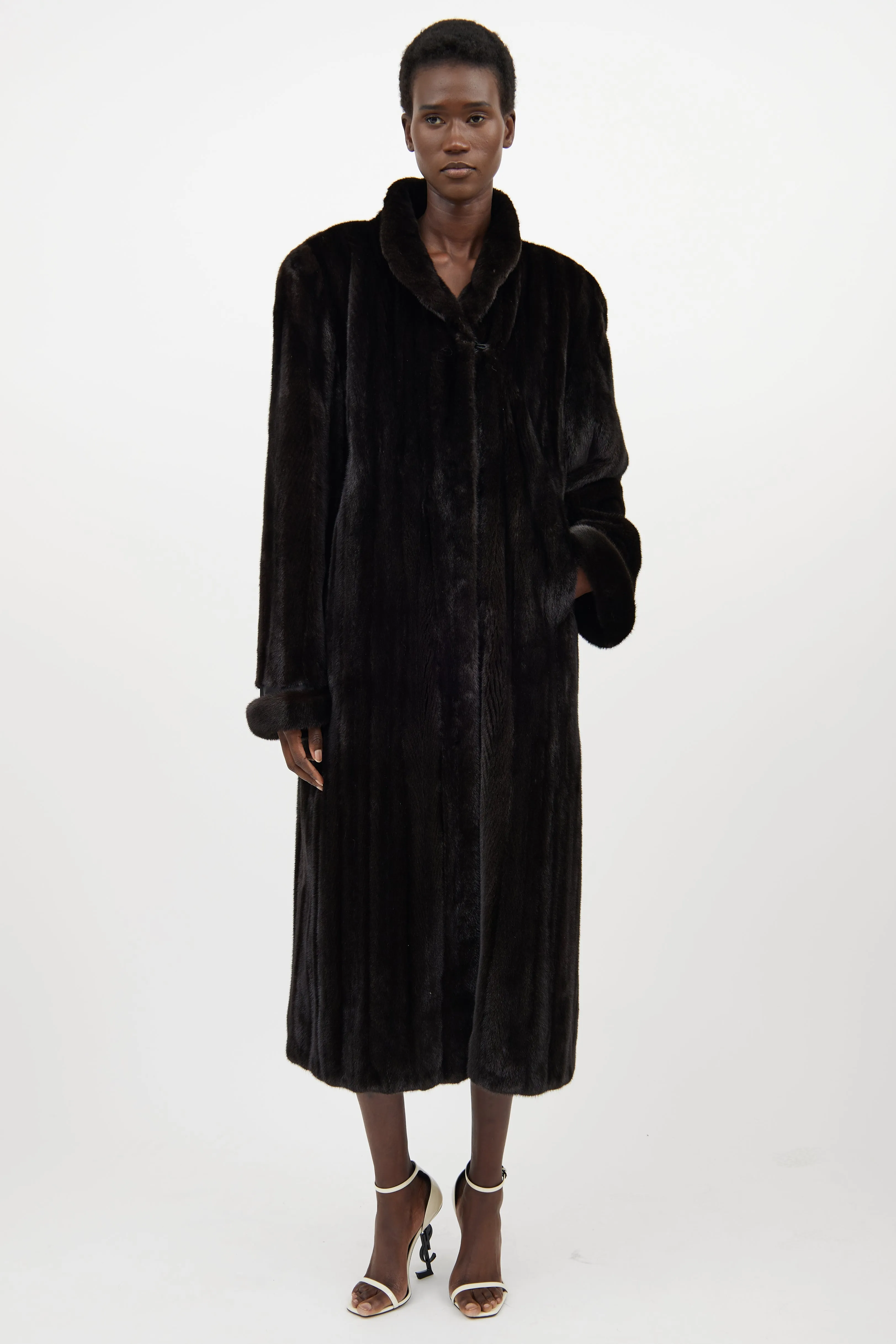 Dark Brown Fur Coat