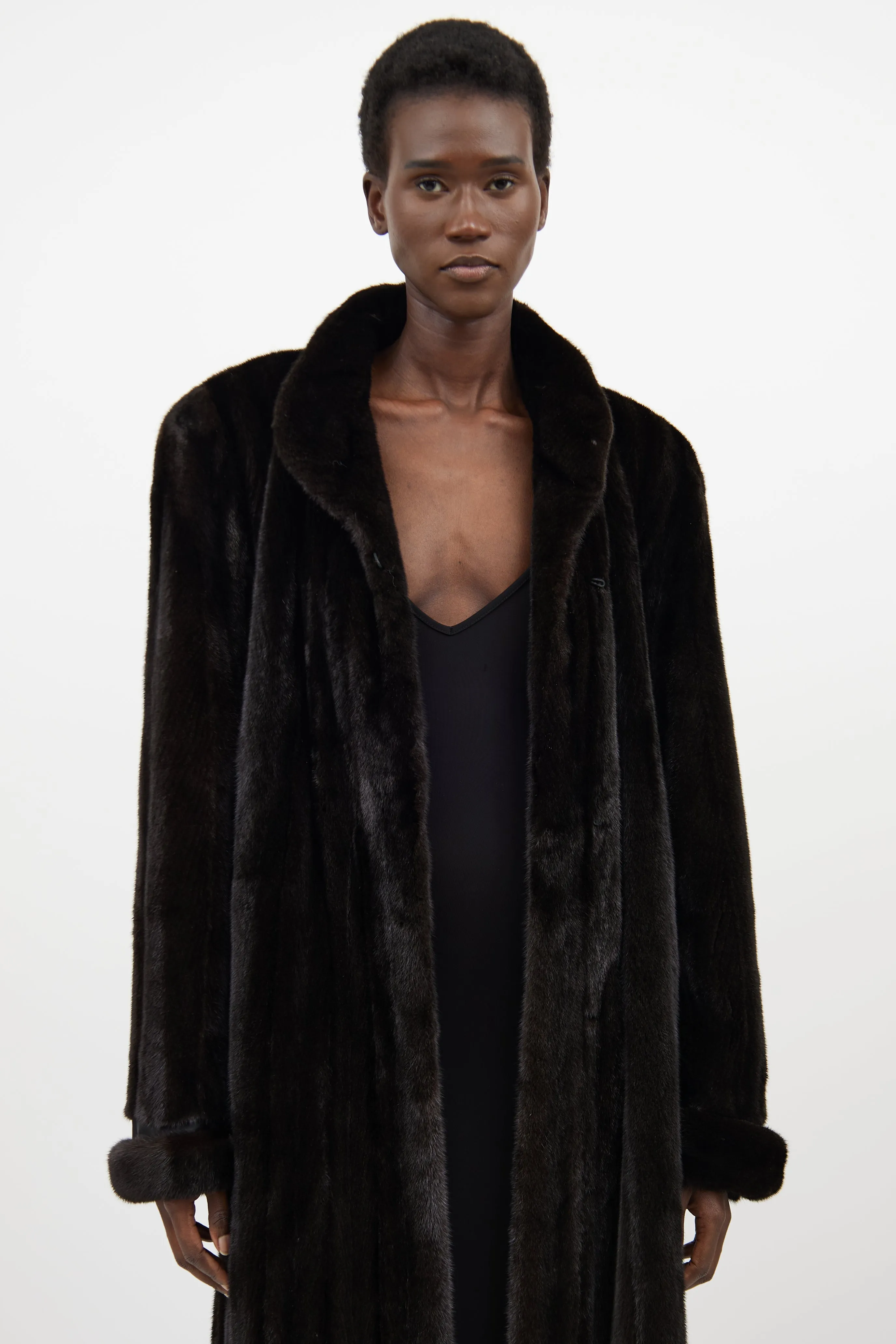 Dark Brown Fur Coat