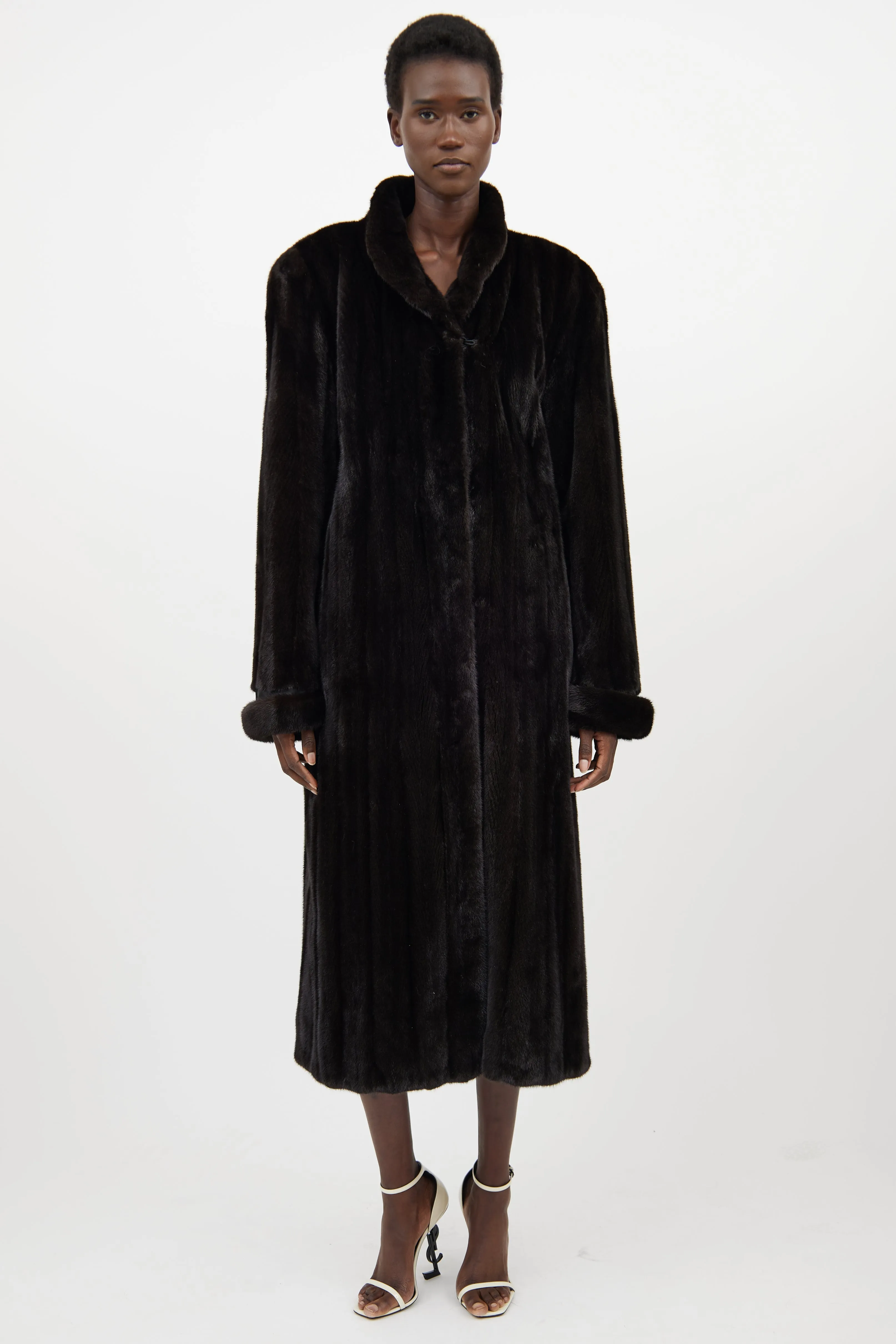 Dark Brown Fur Coat