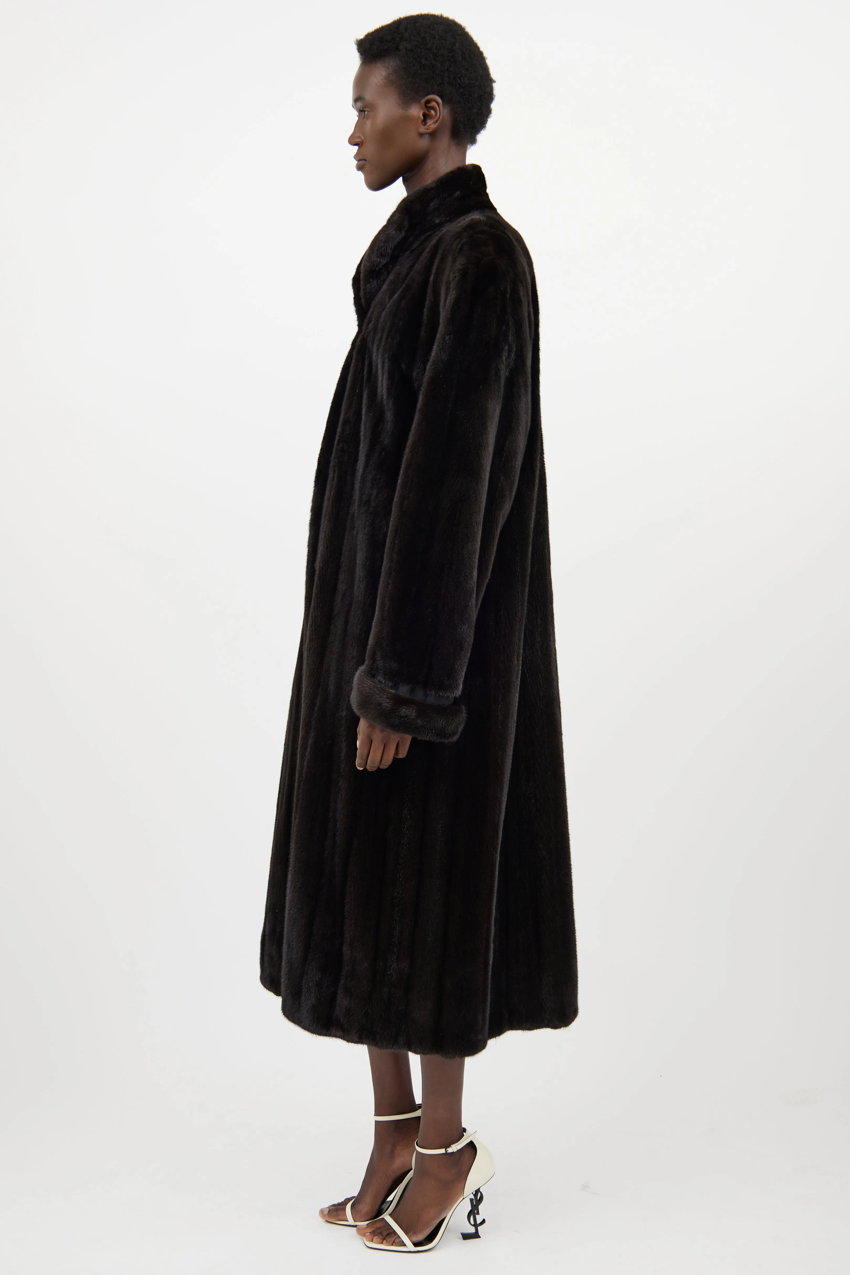 Dark Brown Fur Coat