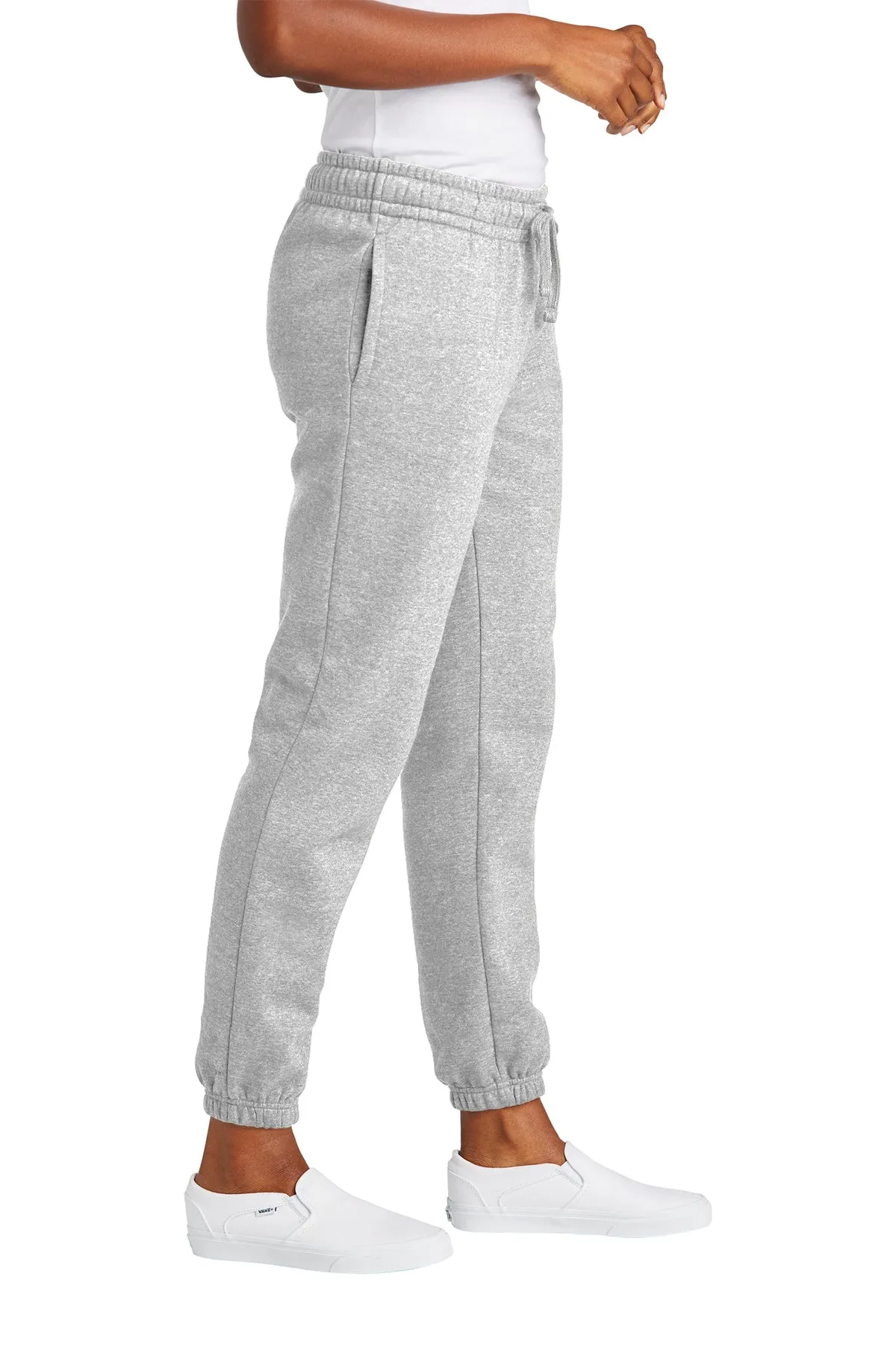 District Womens V.I.T. Fleece Sweatpants, Light Heather Grey