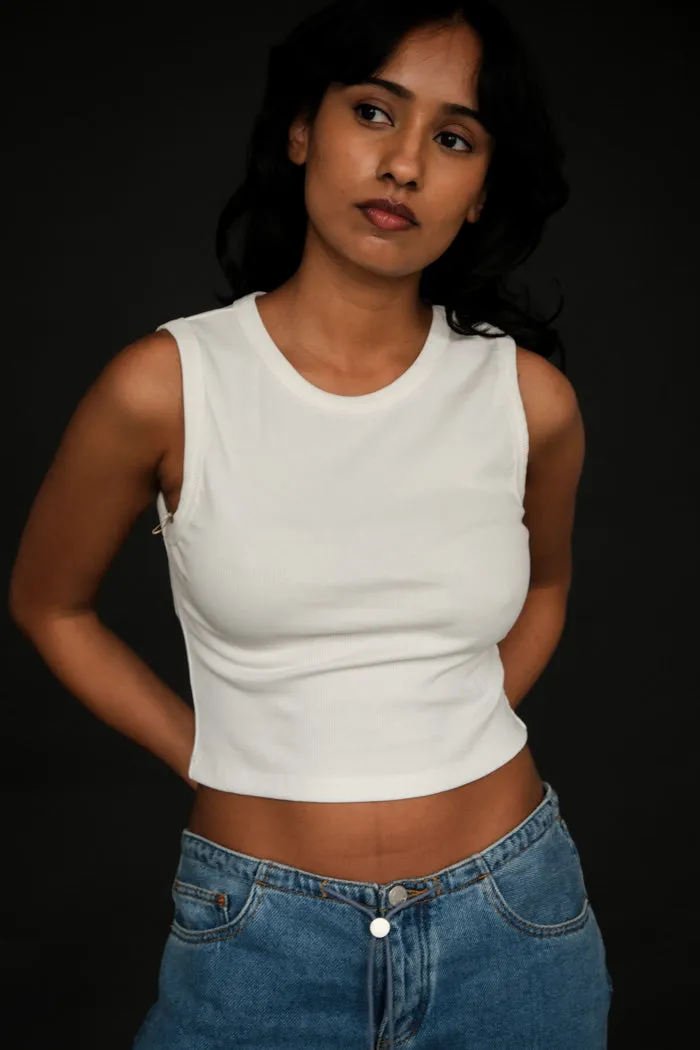ESSENTIAL CROPPED TANK TOP