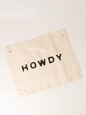 Howdy Canvas Banner