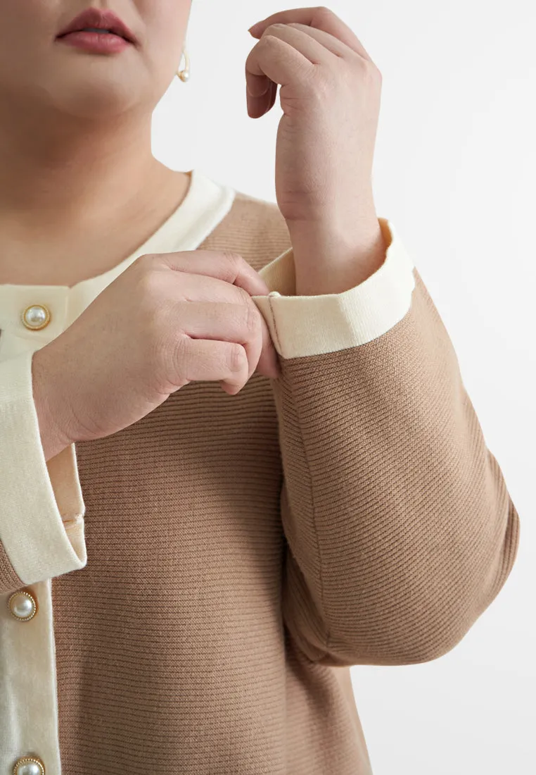 Jaqueline Vintage Oversized Boxy Knit Cardigan