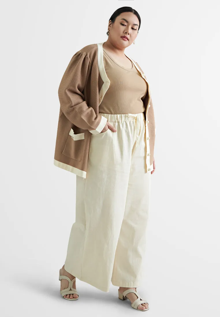Jaqueline Vintage Oversized Boxy Knit Cardigan