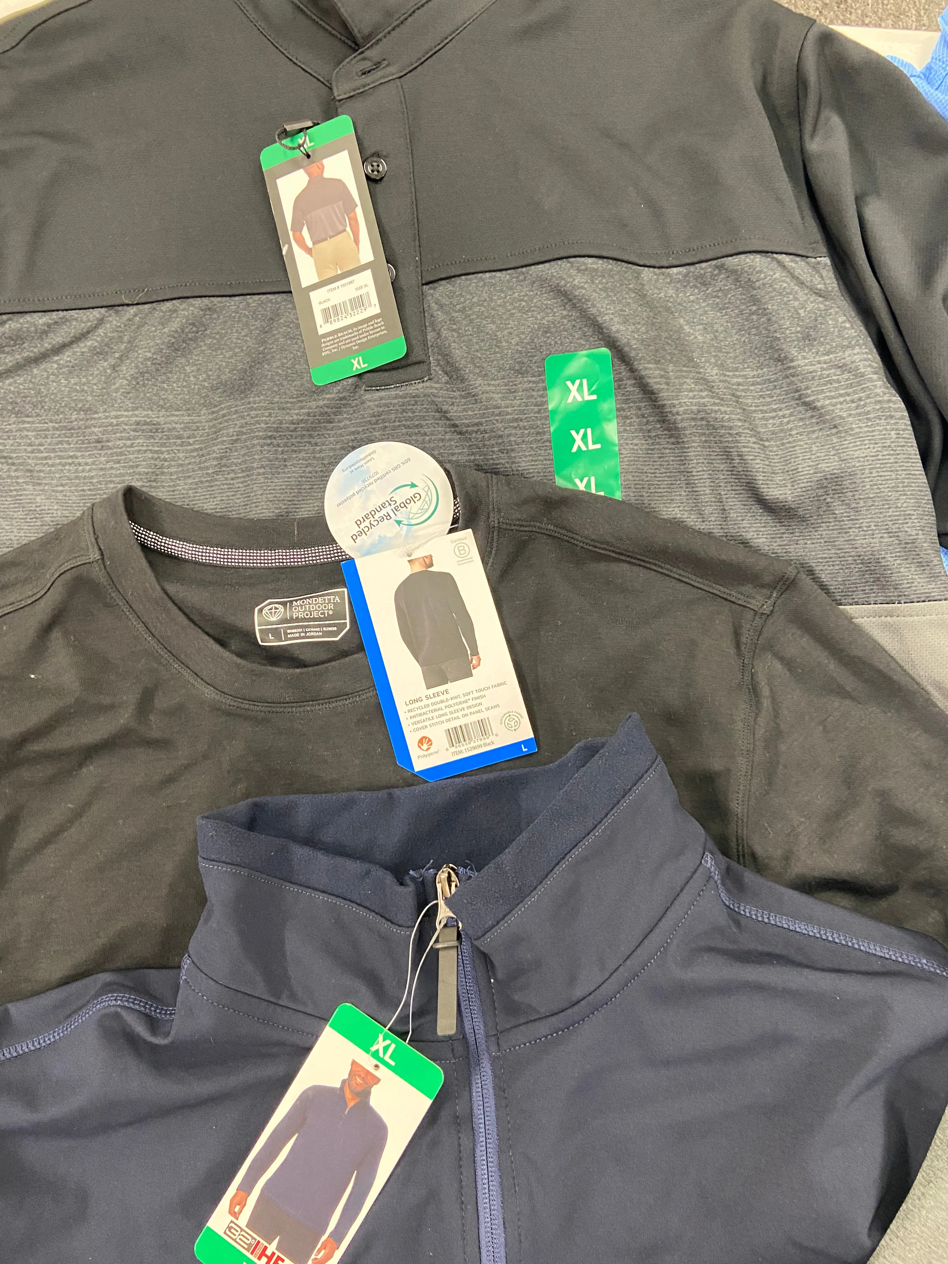 Men's Clothing Tops Wholesale Lot, ADIDAS, CALVIN KLEIN, DYLAN GRAY, 32 DEGREES and more, 14 items, Shelf Pulls, MSRP $991