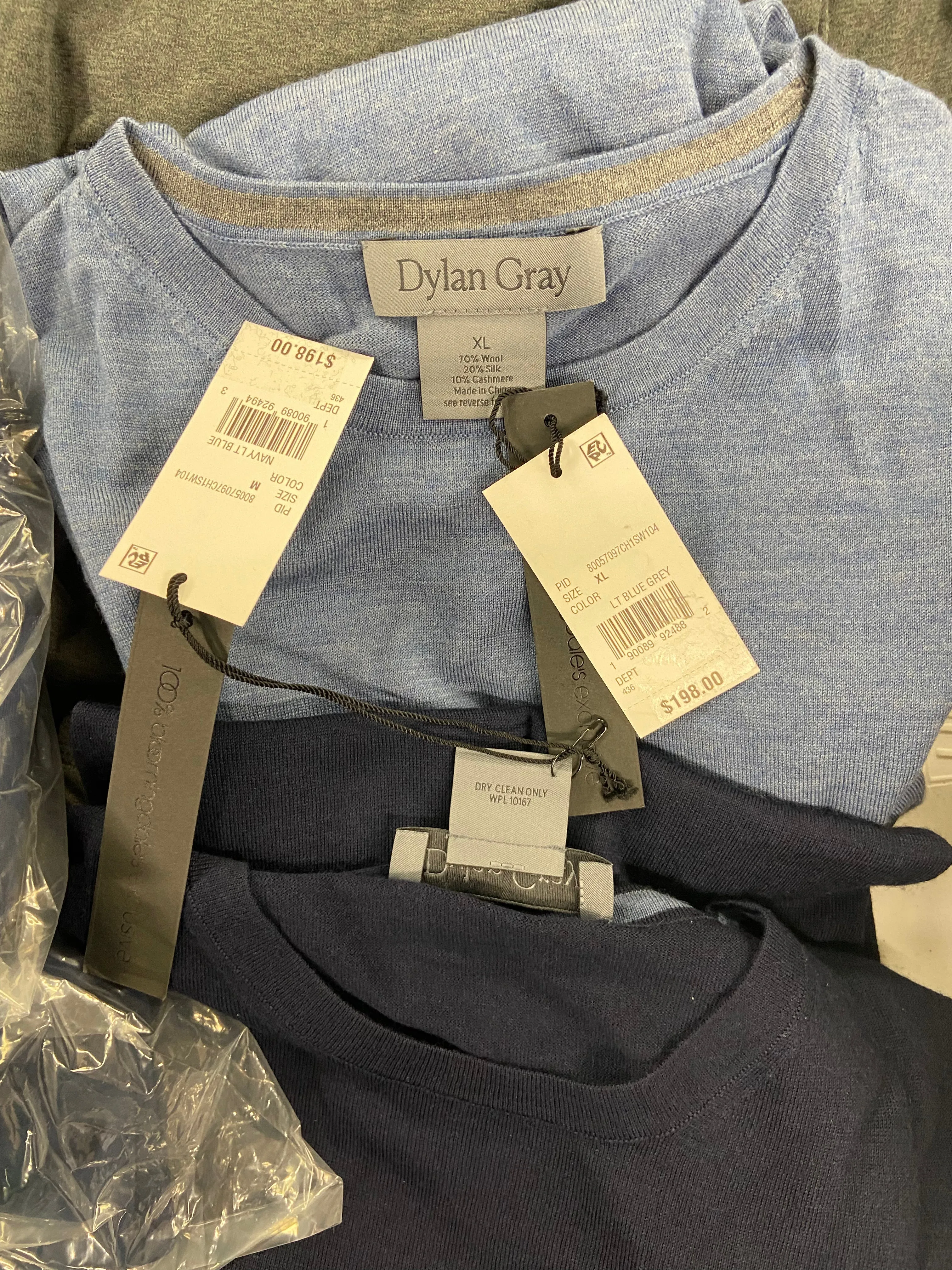 Men's Clothing Tops Wholesale Lot, ADIDAS, CALVIN KLEIN, DYLAN GRAY, 32 DEGREES and more, 14 items, Shelf Pulls, MSRP $991