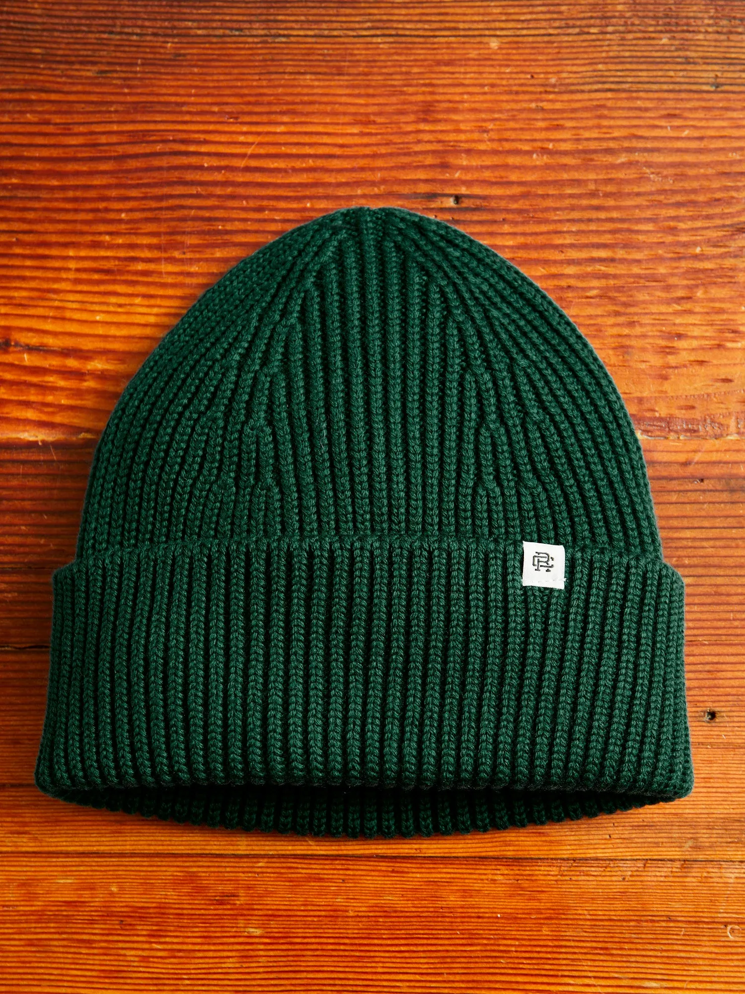 Merino Wool Watch Cap Beanie in British Racing Green