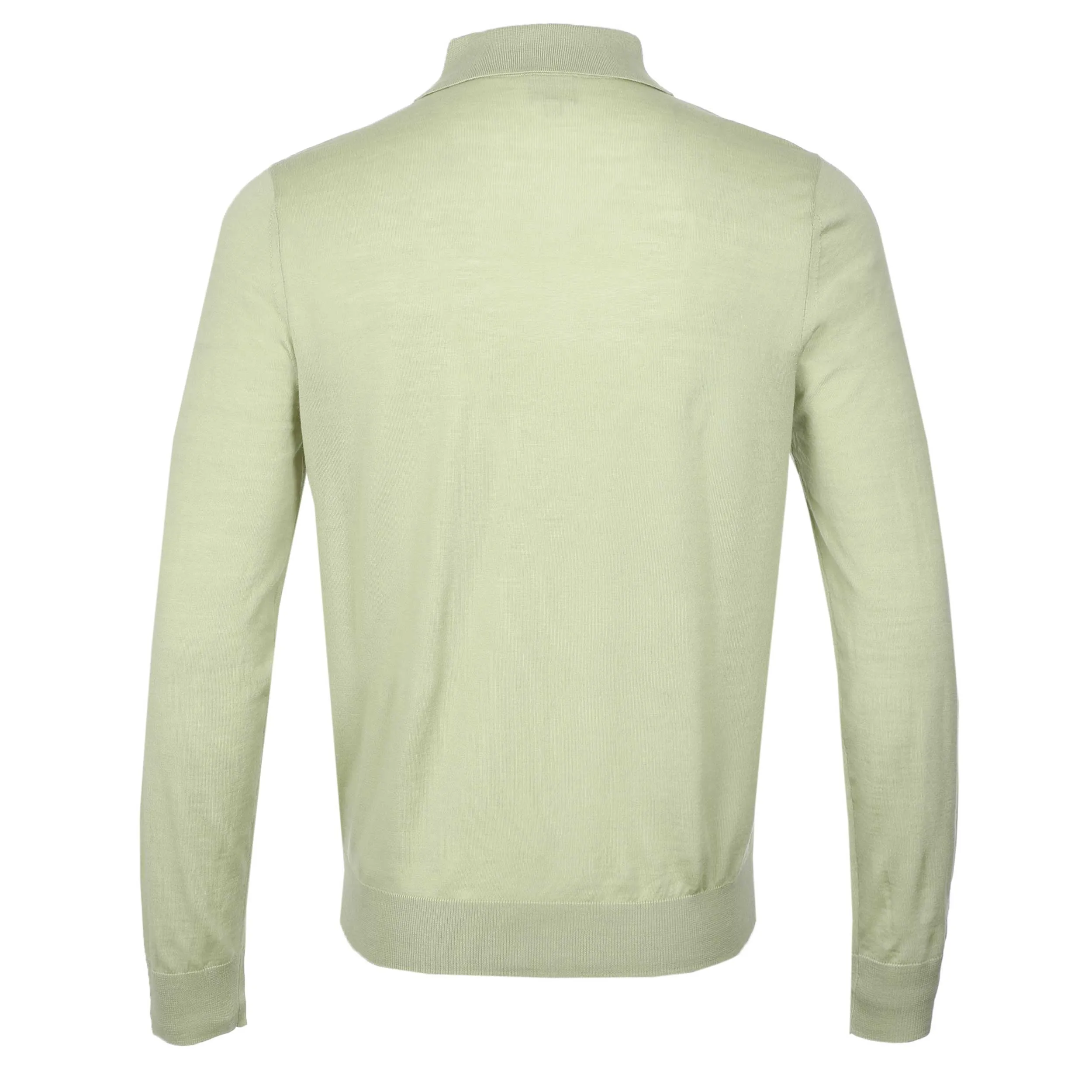 Paul Smith Sweater Long Sleeve Polo in Lime Green