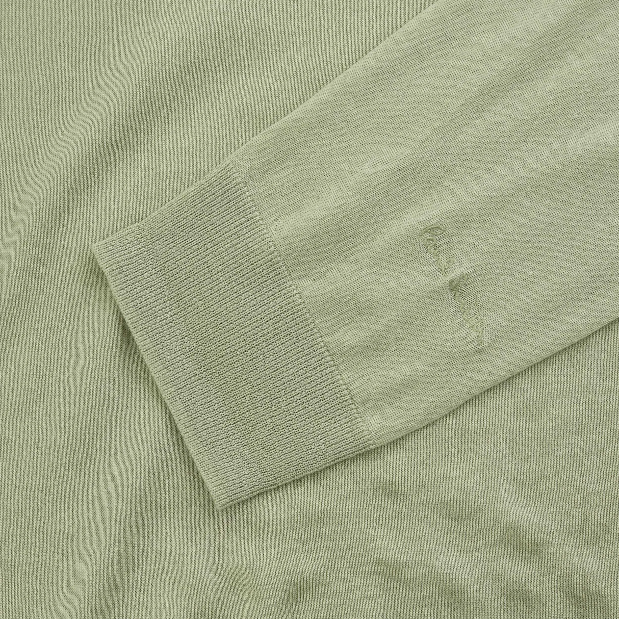 Paul Smith Sweater Long Sleeve Polo in Lime Green
