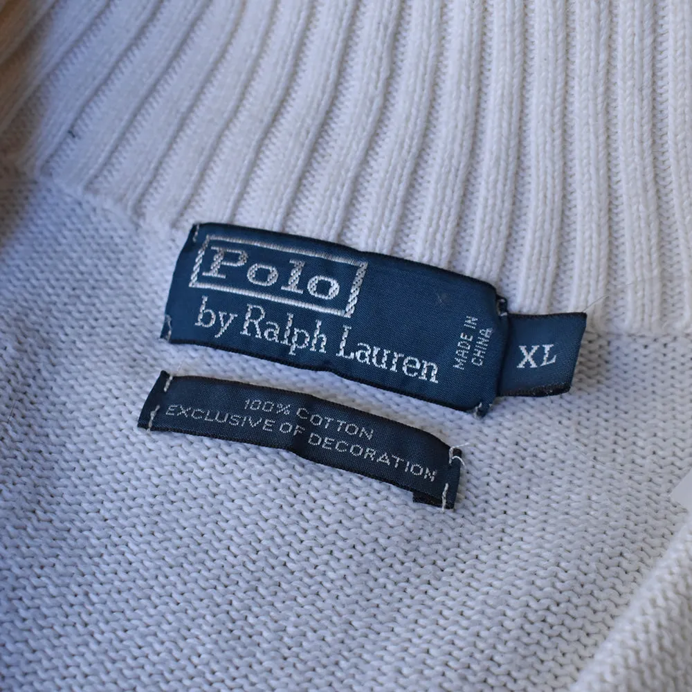 Polo Ralph Lauren/ポロ ラルフローレン ハーフジッププル オーバーニット　230702