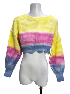 Popiscle Crop Knit Sweater