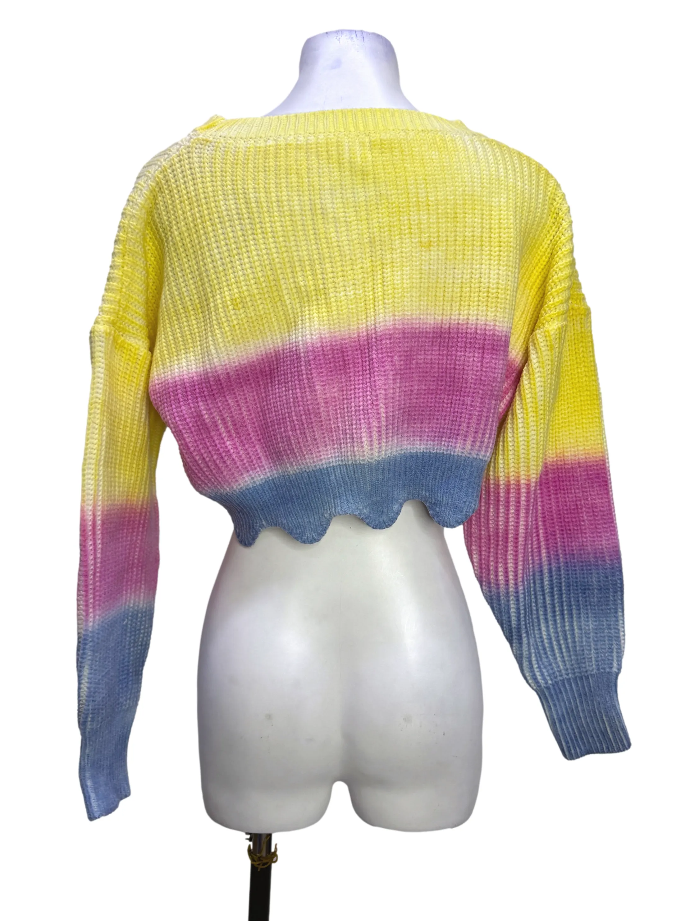 Popiscle Crop Knit Sweater
