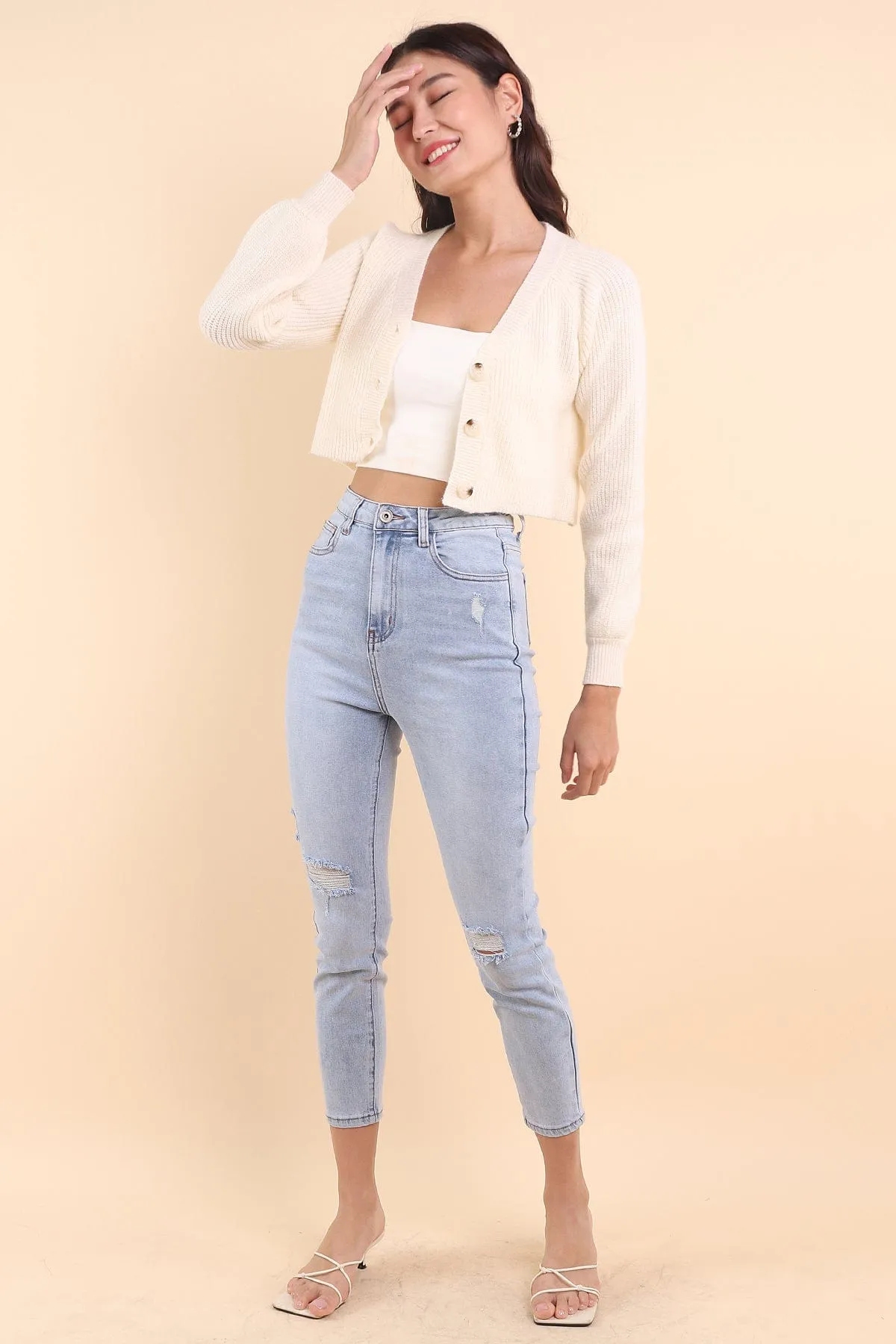 RESTOCKED** DAPHNE DENIM SKINNY JEANS IN LIGHT WASH