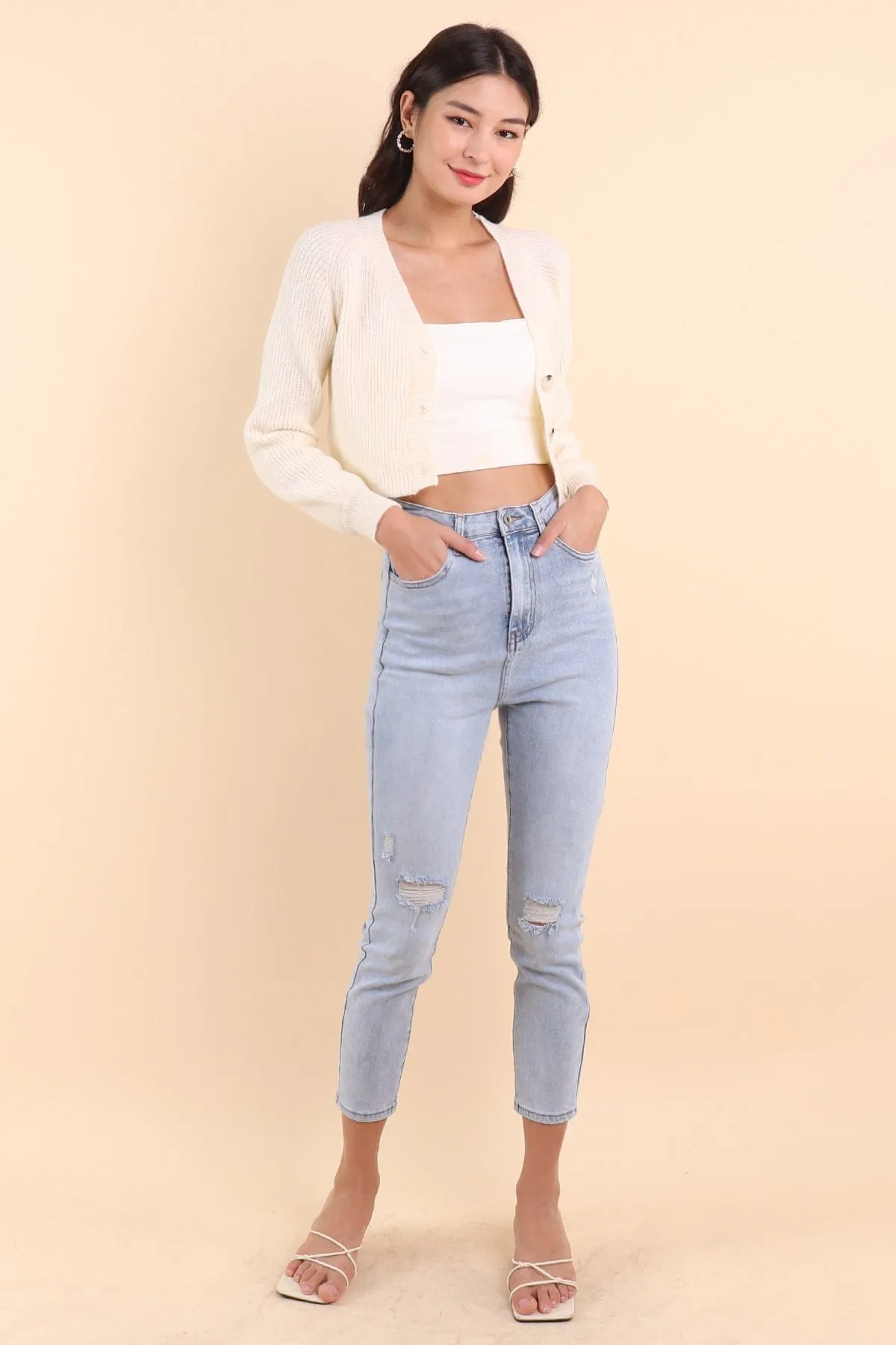 RESTOCKED** DAPHNE DENIM SKINNY JEANS IN LIGHT WASH