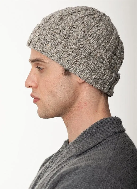 Ribbed Hat - Porridge - Fisherman Out of Ireland