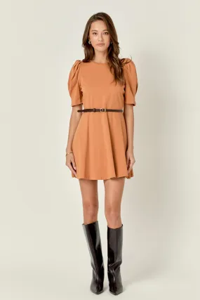 Short Puff Sleeve Mini Dress