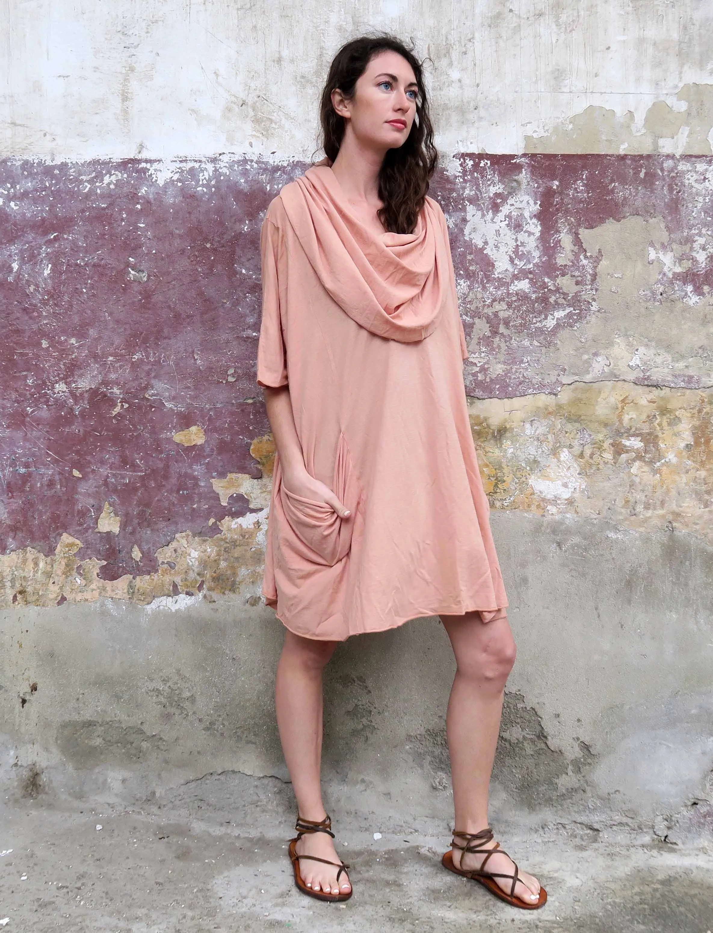 Super Cowl Perfect Pockets Short Kaftan