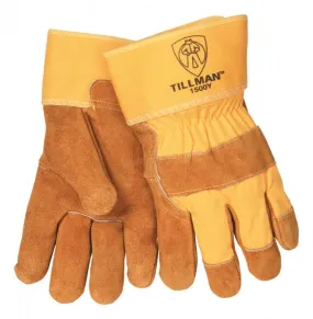 Tillman 1500Y Bourbon Brown Select Cowhide/Canvas Work Glove (1 Pair)