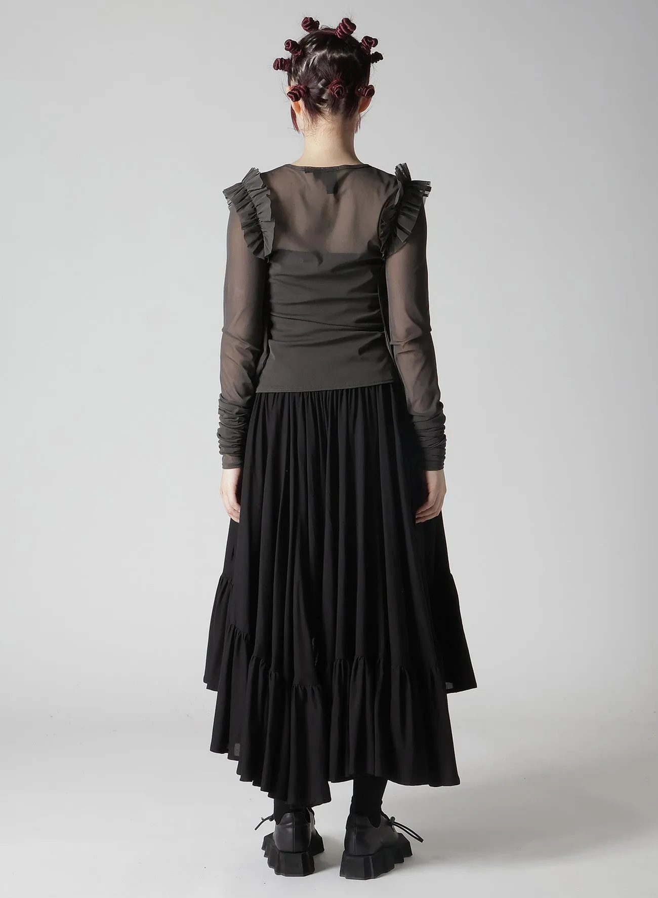 TULLE FRILL CARDIGAN