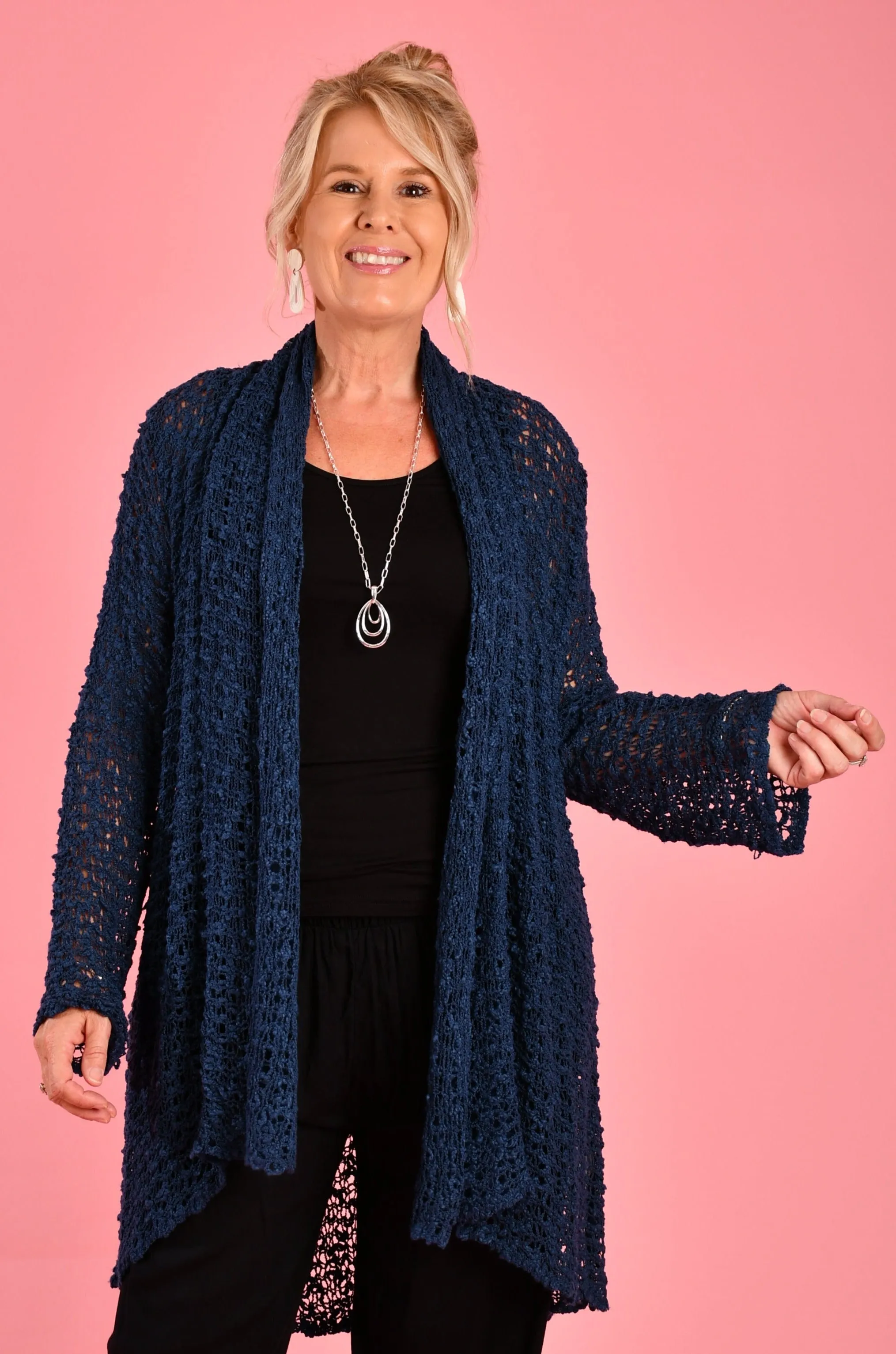 VBLJ055 - ROSA KNITTED JACKET - NAVY