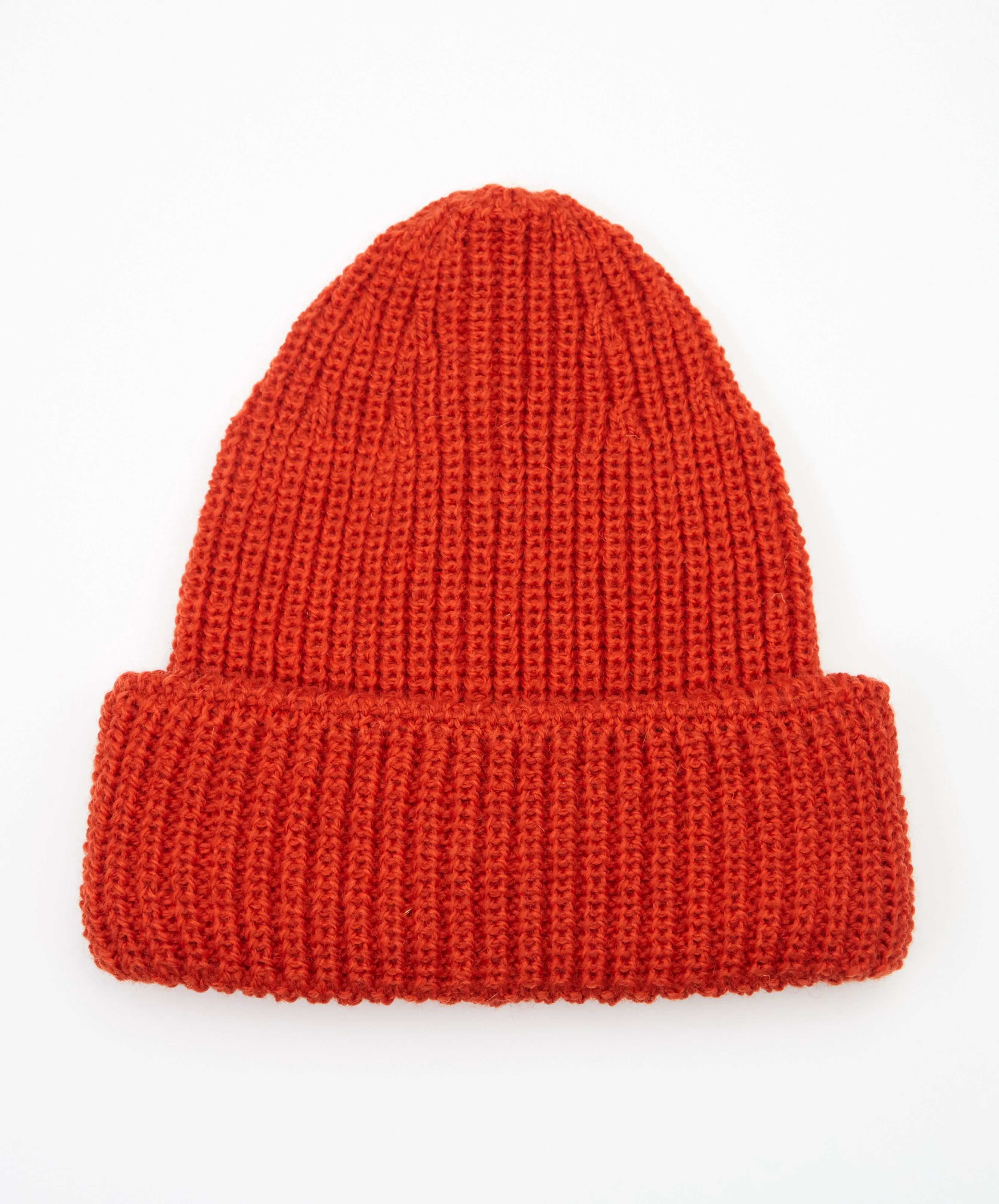 Zinnia Chunky Knit Hat Orange Marl