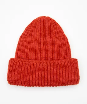 Zinnia Chunky Knit Hat Orange Marl